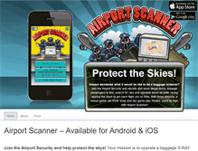 Tablet Screenshot of airportscannergame.com